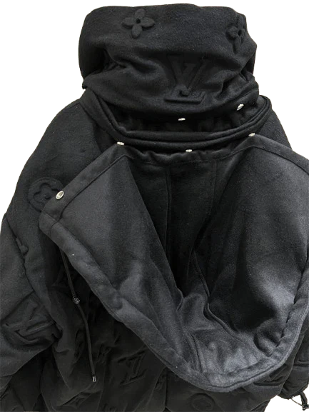 ''LV'' PUFFERJACKET BLACK