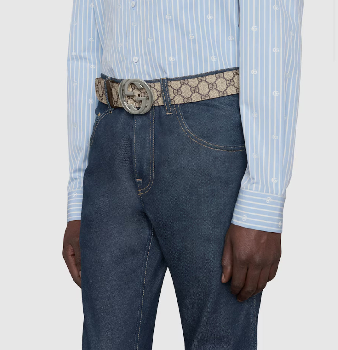 'GG' Gürtel und Portmonee