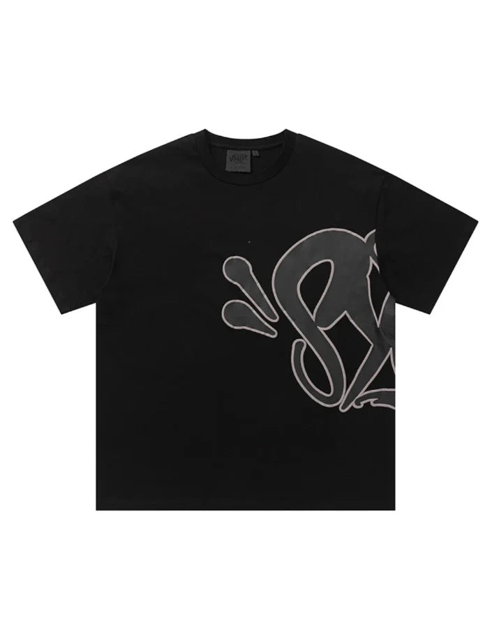 'Graffiti' Short Set Black