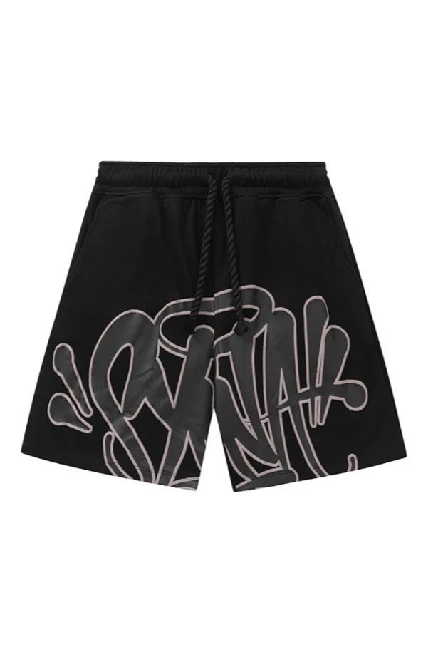 'Graffiti' Short Set Black