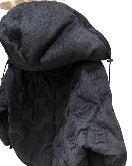 ''LV'' PUFFERJACKET BLACK